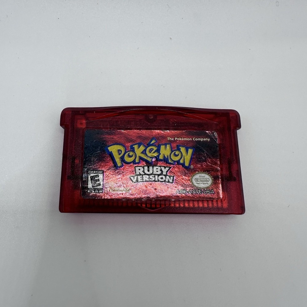 Pokemon Ruby Version Nintendo Game Boy Advance GBA Authentic Tested Dry Battery